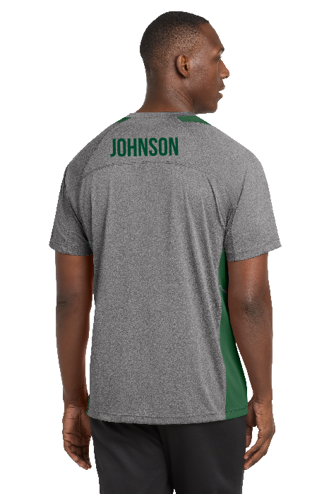 Central Dauphin Rams Heather Colorblock Tee
