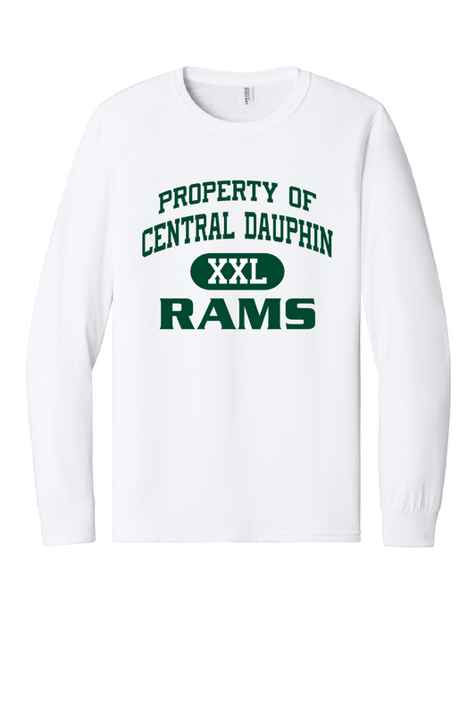 Central Dauphin Rams Dri-Power® 50/50 Cotton/Poly Long Sleeve T-Shirt