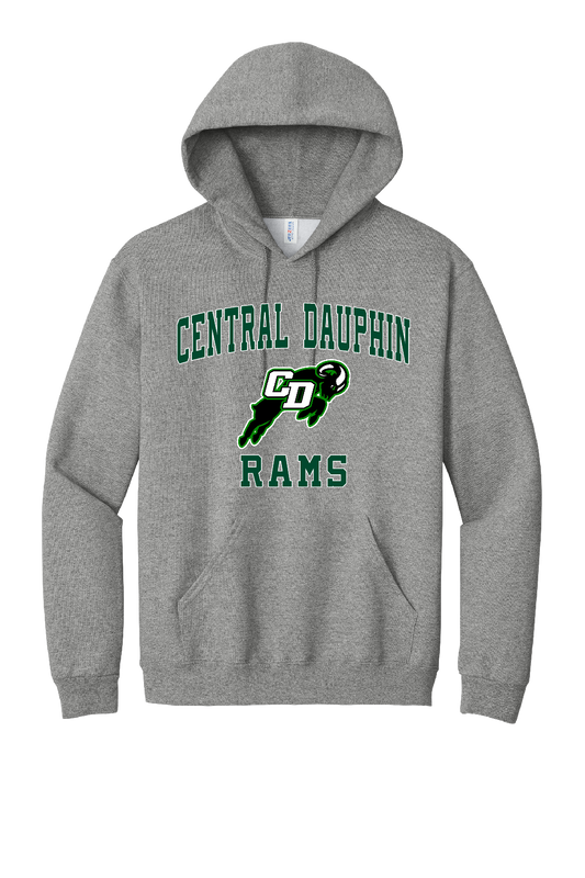 Central Dauphin Rams NuBlend® Unisex Pullover Hooded Sweatshirt