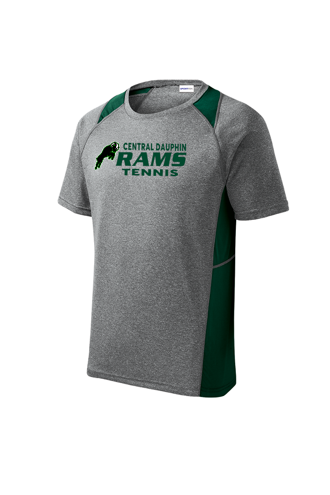 Central Dauphin Rams Heather Colorblock Tee