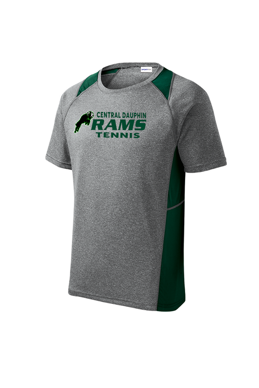 Central Dauphin Rams Heather Colorblock Tee
