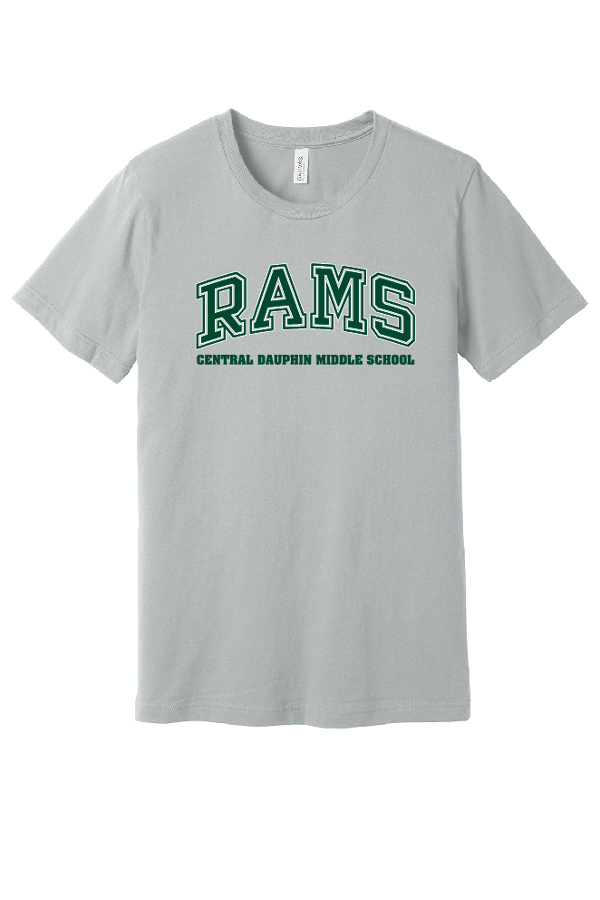 Linglestown and Central Dauphin Middle Schools Rams Unisex Jersey Short Sleeve Tee