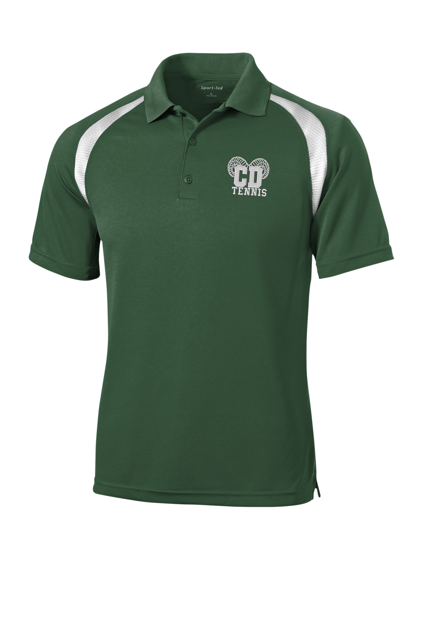 Central Dauphin Rams Embroidered Colorblock Raglan Polo