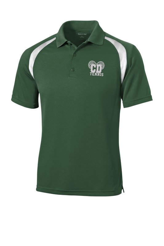 Central Dauphin Rams Embroidered Colorblock Raglan Polo